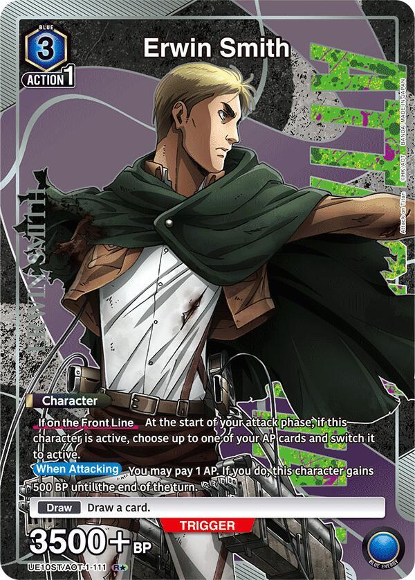 Erwin Smith (R*) (UE10ST/AOT-1-111) [UE10ST: Attack on Titan Starter Deck]