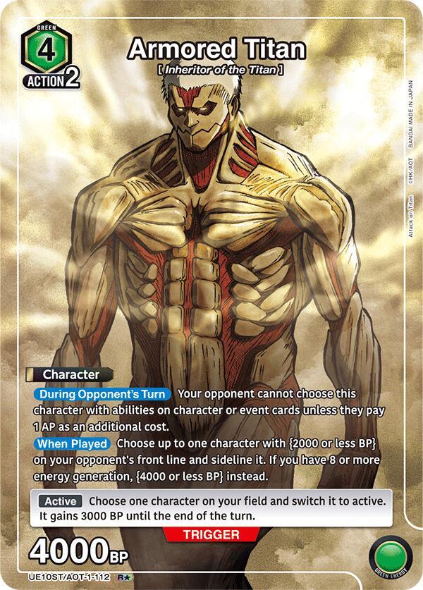 Armored Titan (R*) (UE10ST/AOT-1-112) [UE10ST: Attack on Titan Starter Deck]