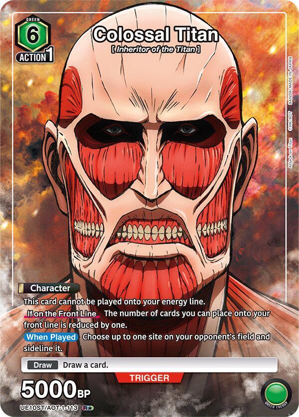 Colossal Titan (R*) (UE10ST/AOT-1-113) [UE10ST: Attack on Titan Starter Deck]