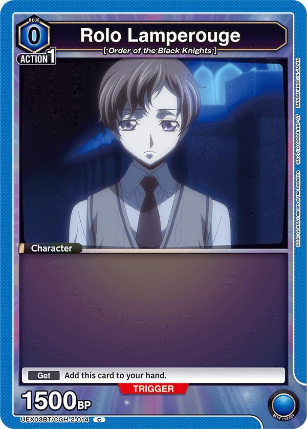 Rolo Lamperouge (014) (Box Topper Foil) (UEX03BT/CGH-2-014) [UEX03BT: CODE GEASS: Lelouch of the Rebellion Vol.2]