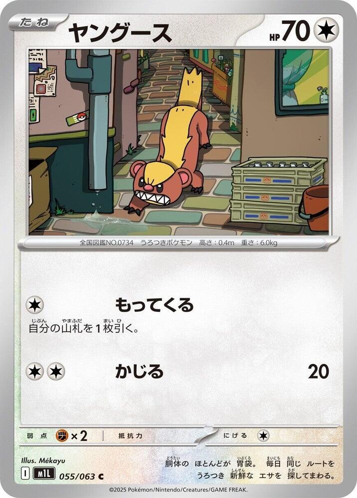 Yungoos (055/063) [m1L: Mega Brave] (Japanese)