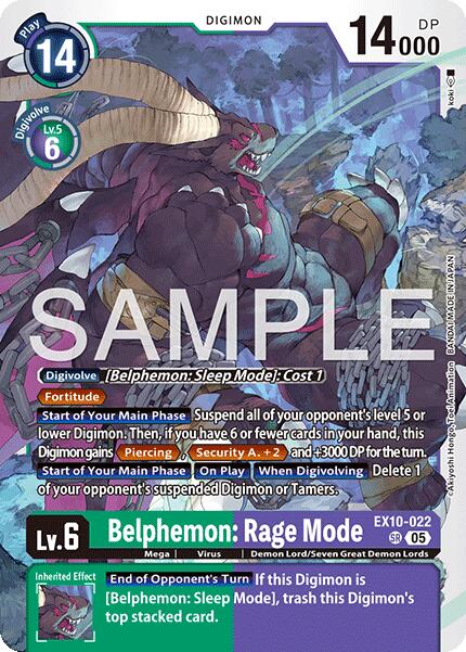 Belphemon: Rage Mode [EX10-022] [Sinister Order]