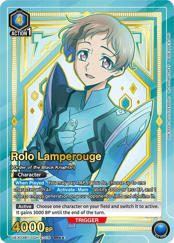 Rolo Lamperouge (016) (SR**) (UEX03BT/CGH-2-016) [UEX03BT: CODE GEASS: Lelouch of the Rebellion Vol.2]