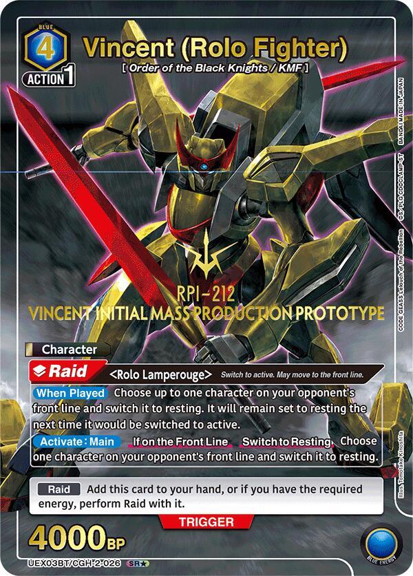 Vincent (Rolo Fighter) (SR*) (UEX03BT/CGH-2-026) [UEX03BT: CODE GEASS: Lelouch of the Rebellion Vol.2]