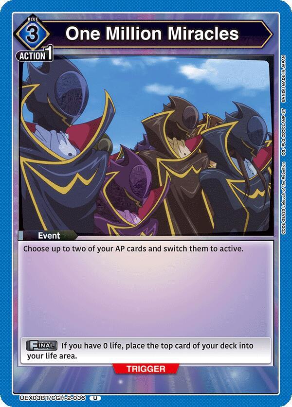 One Million Miracles (UEX03BT/CGH-2-036) [UEX03BT: CODE GEASS: Lelouch of the Rebellion Vol.2]