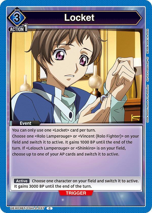 Locket (UEX03BT/CGH-2-037) [UEX03BT: CODE GEASS: Lelouch of the Rebellion Vol.2]
