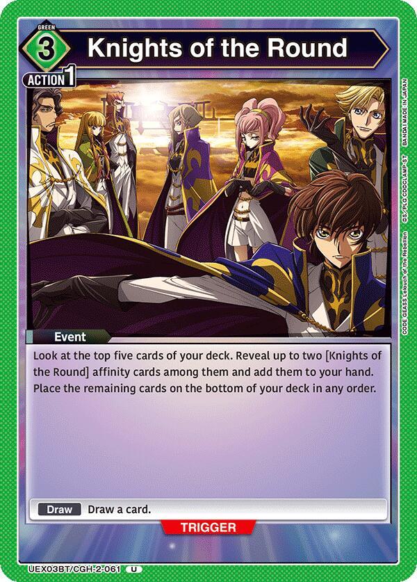 Knights of the Round (UEX03BT/CGH-2-061) [UEX03BT: CODE GEASS: Lelouch of the Rebellion Vol.2]