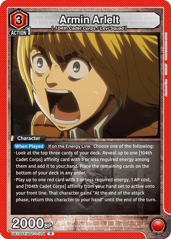 Armin Arlelt (104) (UE10ST/AOT-1-104) [UE10ST: Attack on Titan Starter Deck]