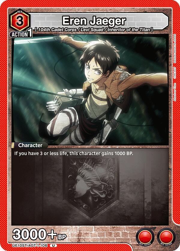 Eren Jaeger (106) (UE10ST/AOT-1-106) [UE10ST: Attack on Titan Starter Deck]