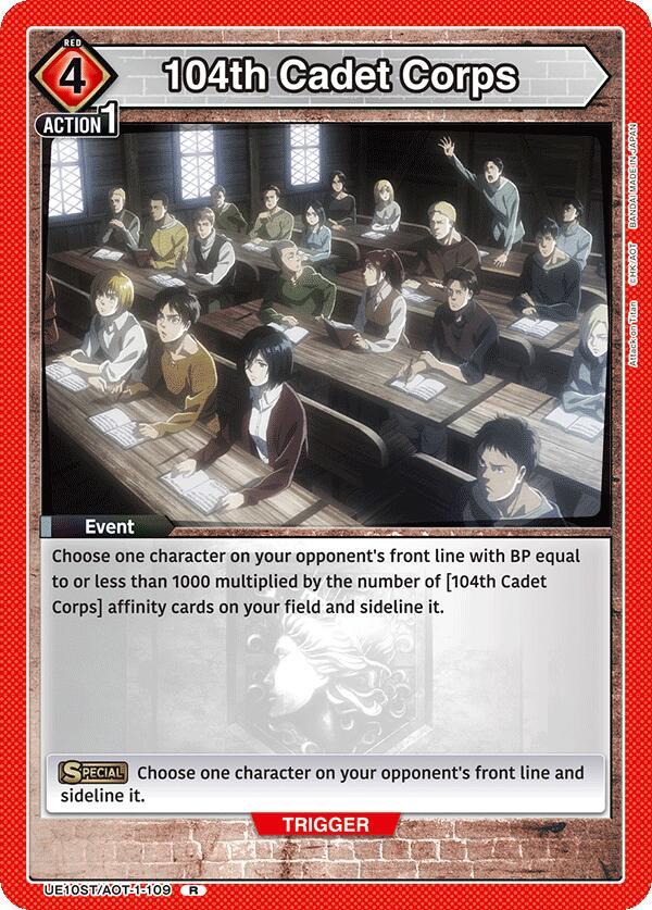 104th Cadet Corps (UE10ST/AOT-1-109) [UE10ST: Attack on Titan Starter Deck]