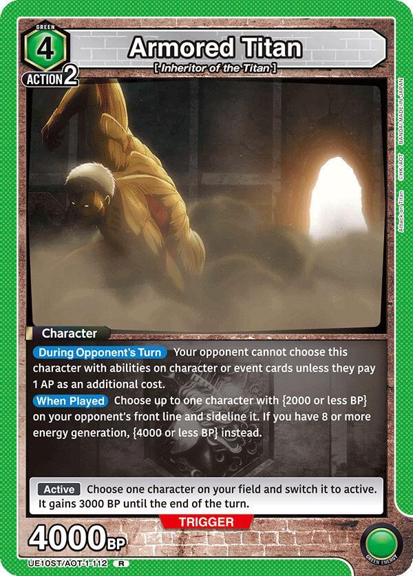 Armored Titan (UE10ST/AOT-1-112) [UE10ST: Attack on Titan Starter Deck]