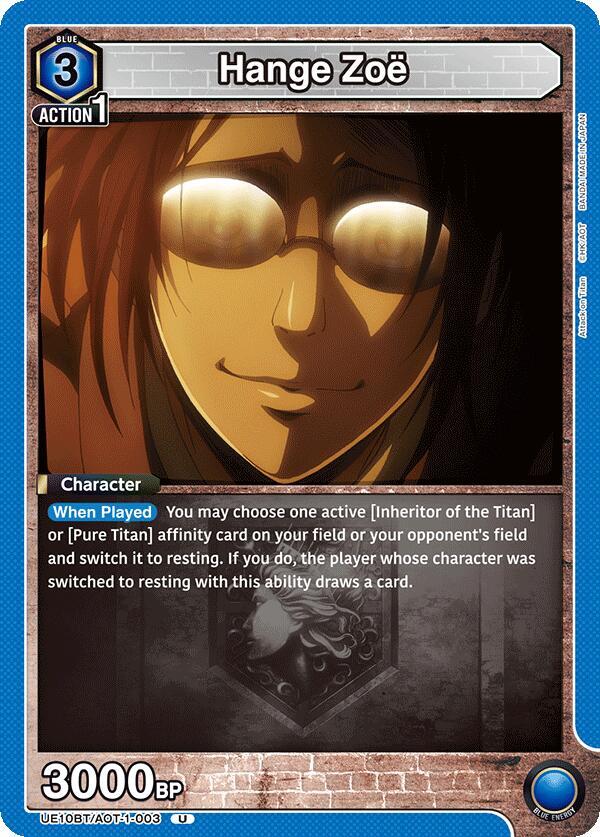 Hange Zoe (003) (UE10BT/AOT-1-003) [UE10BT: Attack on Titan]