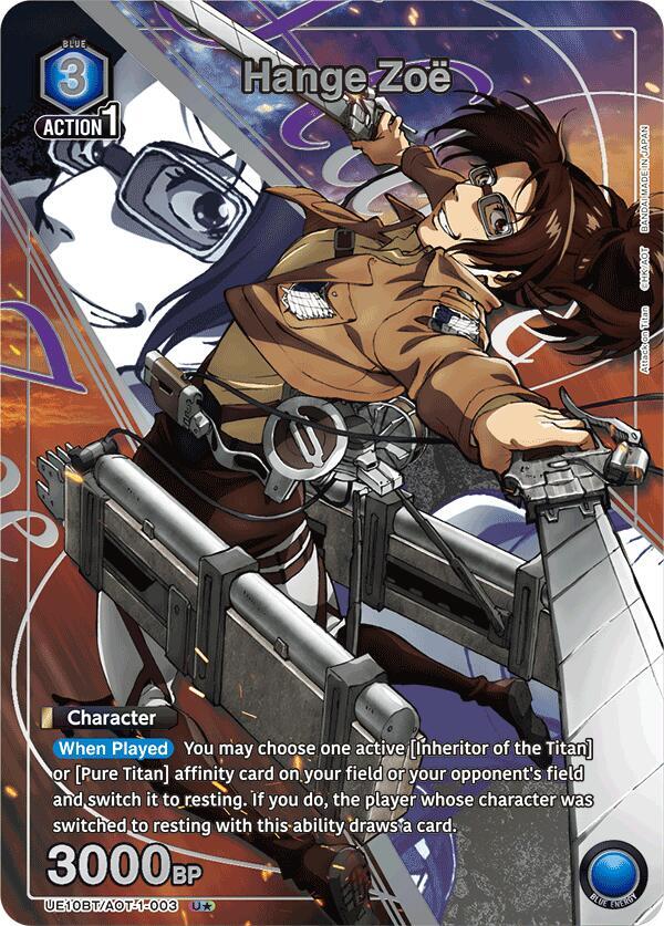 Hange Zoe (003) (U*) (UE10BT/AOT-1-003) [UE10BT: Attack on Titan]