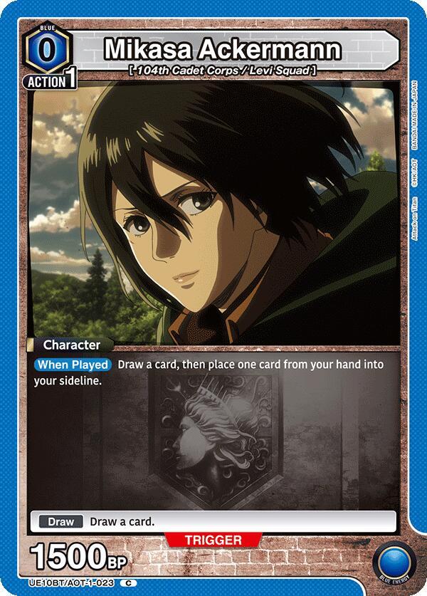 Mikasa Ackermann (023) (UE10BT/AOT-1-023) [UE10BT: Attack on Titan]