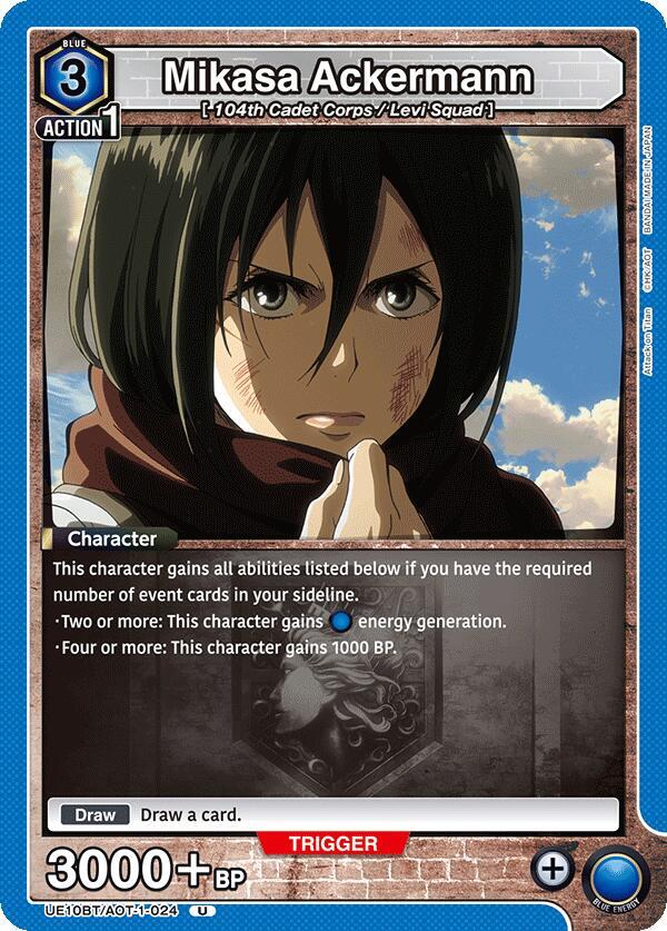 Mikasa Ackermann (024) (UE10BT/AOT-1-024) [UE10BT: Attack on Titan]