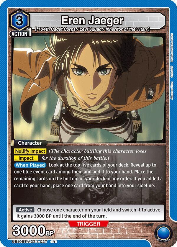 Eren Jaeger (027) (UE10BT/AOT-1-027) [UE10BT: Attack on Titan]
