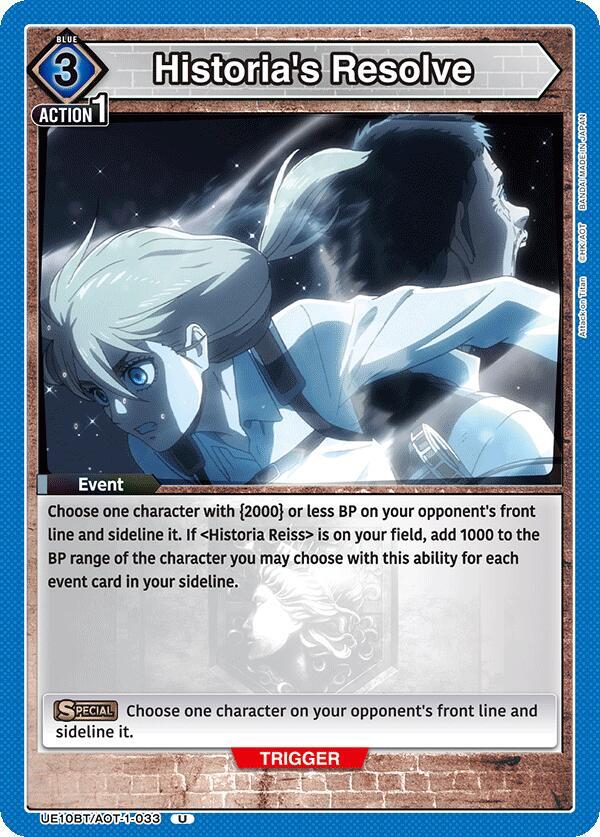 Historia's Resolve (UE10BT/AOT-1-033) [UE10BT: Attack on Titan]