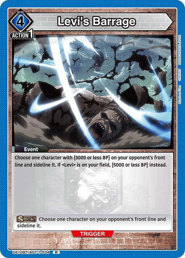 Levi's Barrage (UE10BT/AOT-1-034) [UE10BT: Attack on Titan]
