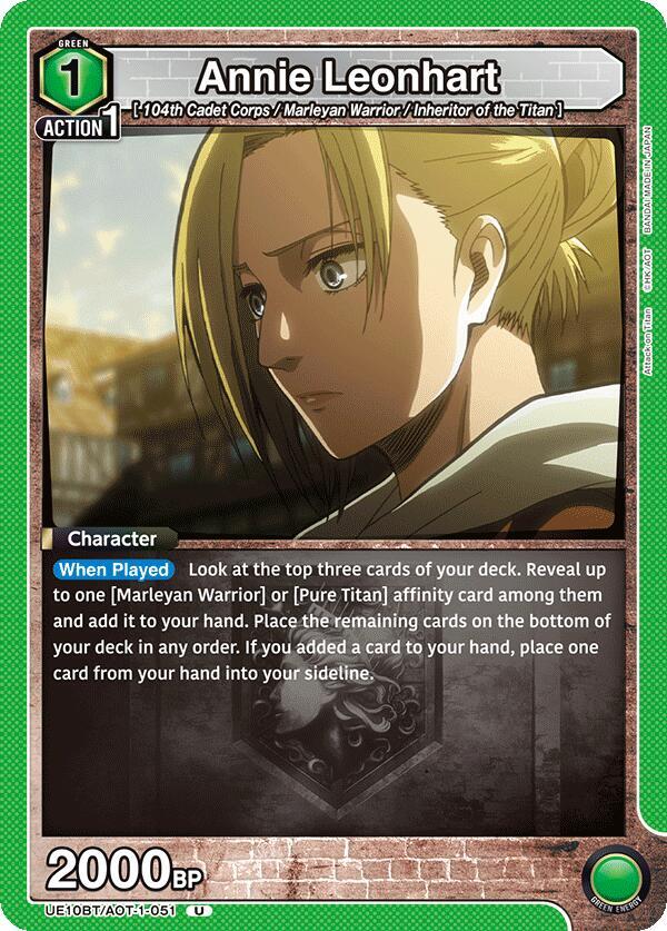 Annie Leonhart (051) (UE10BT/AOT-1-051) [UE10BT: Attack on Titan]