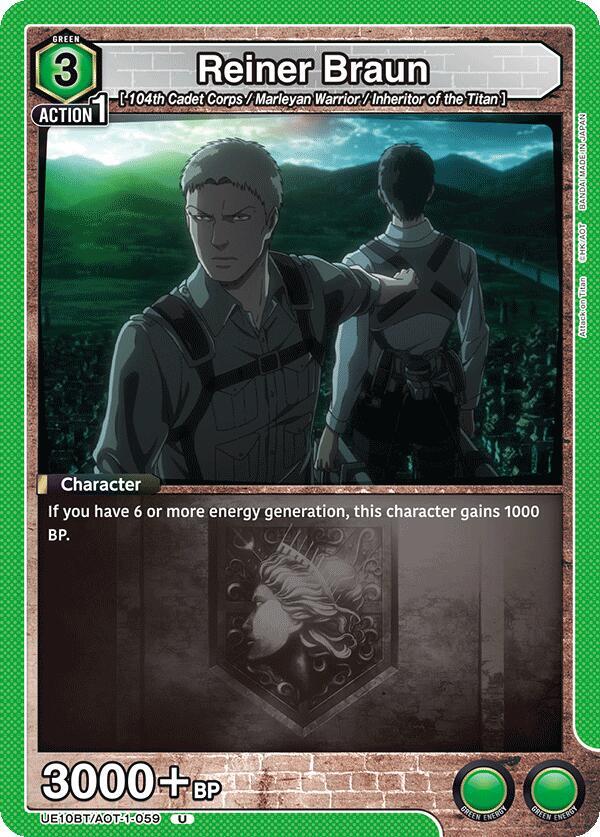 Reiner Braun (059) (UE10BT/AOT-1-059) [UE10BT: Attack on Titan]