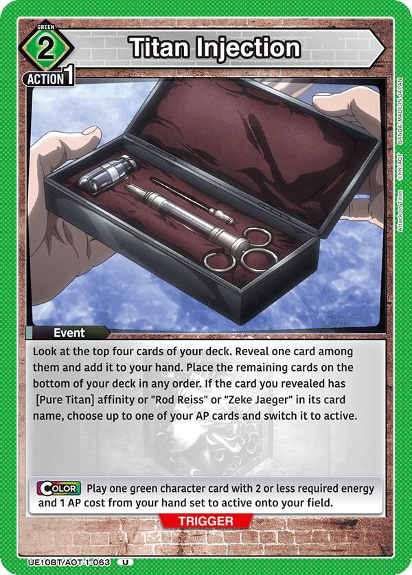 Titan Injection (UE10BT/AOT-1-063) [UE10BT: Attack on Titan]