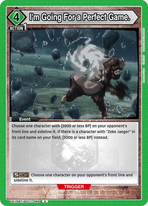 I'm Going For a Perfect Game. (UE10BT/AOT-1-066) [UE10BT: Attack on Titan]