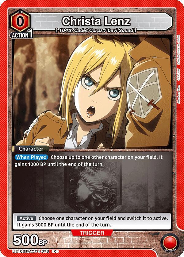 Christa Lenz (UE10BT/AOT-1-078) [UE10BT: Attack on Titan]