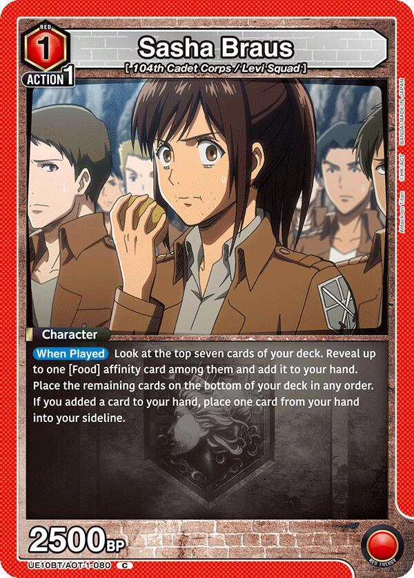 Sasha Braus (080) (UE10BT/AOT-1-080) [UE10BT: Attack on Titan]