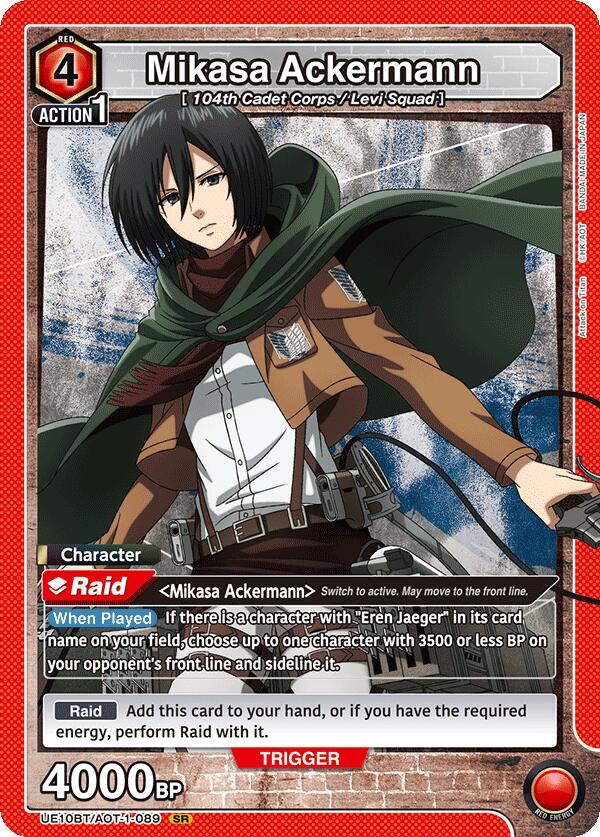 Mikasa Ackermann (089) (UE10BT/AOT-1-089) [UE10BT: Attack on Titan]