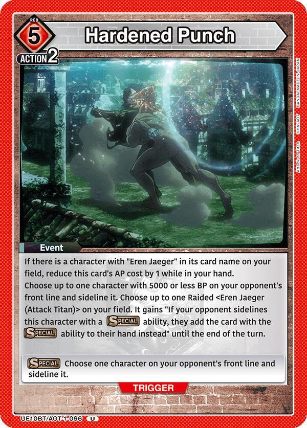 Hardened Punch (UE10BT/AOT-1-096) [UE10BT: Attack on Titan]