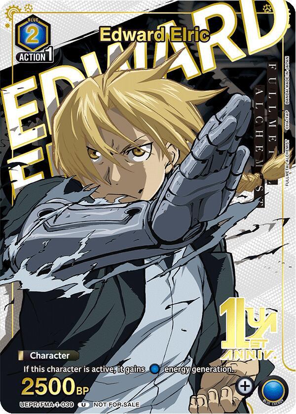 Edward Elric (039) (Gold) (UEPR/FMA-1-039) [Union Arena Promotion Cards]