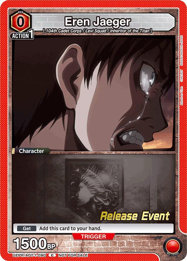 Eren Jaeger (090) (UEPR/AOT-1-090) [UE10BT: Attack on Titan Release Event Cards]