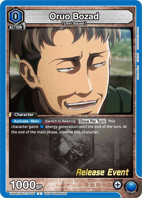 Oruo Bozad (UEPR/AOT-1-005) [UE10BT: Attack on Titan Release Event Cards]