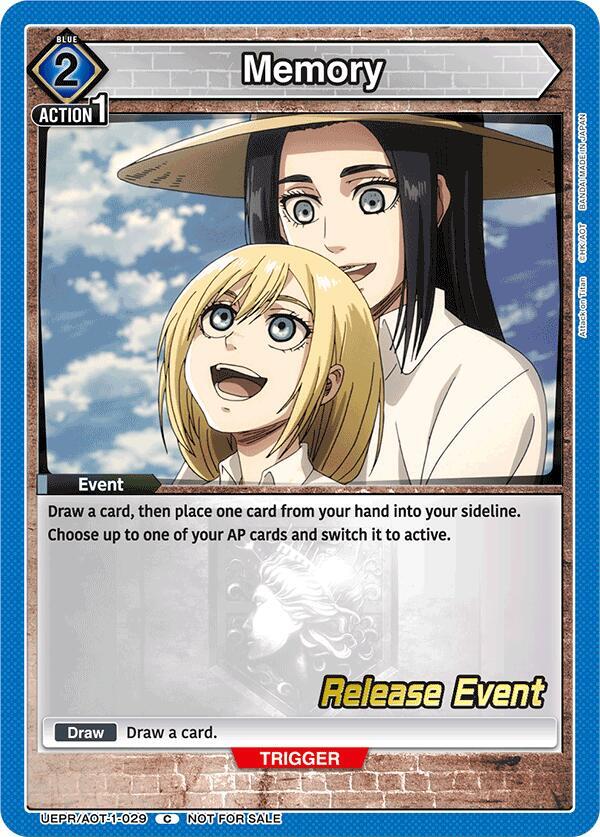 Memory (UEPR/AOT-1-029) [UE10BT: Attack on Titan Release Event Cards]