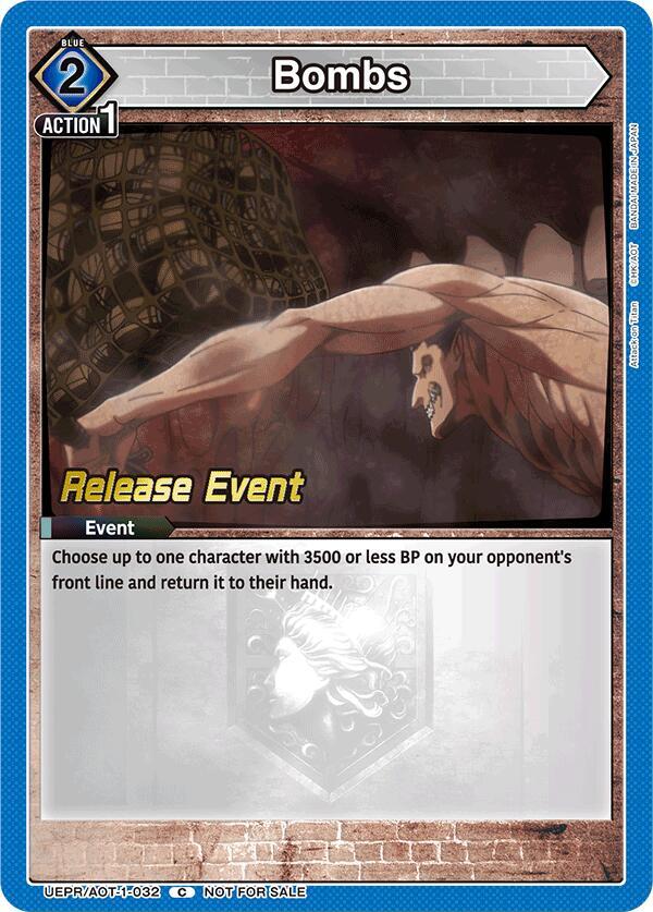 Bombs (UEPR/AOT-1-032) [UE10BT: Attack on Titan Release Event Cards]