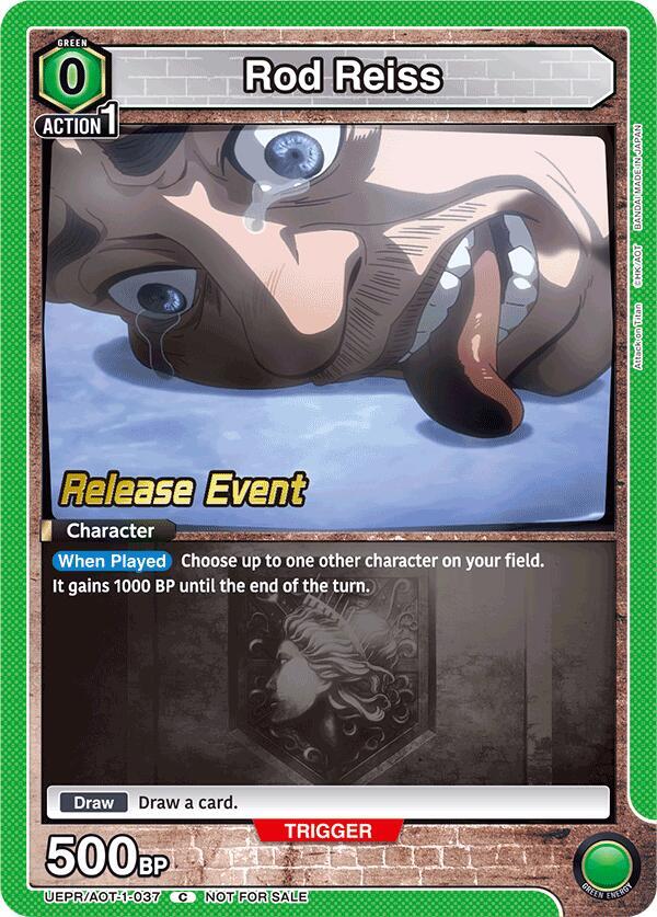 Rod Reiss (UEPR/AOT-1-037) [UE10BT: Attack on Titan Release Event Cards]