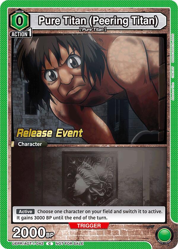 Pure Titan (Peering Titan) (UEPR/AOT-1-042) [UE10BT: Attack on Titan Release Event Cards]