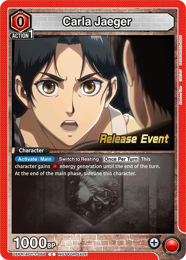 Carla Jaeger (UEPR/AOT-1-068) [UE10BT: Attack on Titan Release Event Cards]