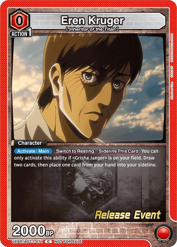 Eren Kruger (UEPR/AOT-1-071) [UE10BT: Attack on Titan Release Event Cards]