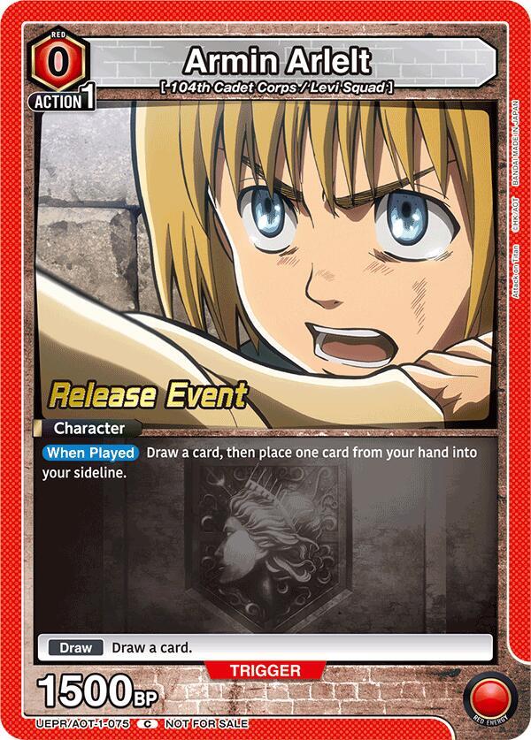 Armin Arlelt (075) (UEPR/AOT-1-075) [UE10BT: Attack on Titan Release Event Cards]