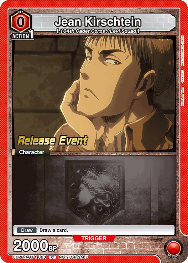 Jean Kirschtein (083) (UEPR/AOT-1-083) [UE10BT: Attack on Titan Release Event Cards]