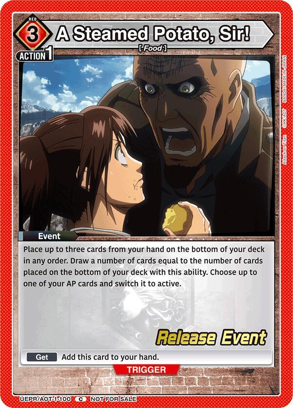 A Steamed Potato, Sir! (UEPR/AOT-1-100) [UE10BT: Attack on Titan Release Event Cards]