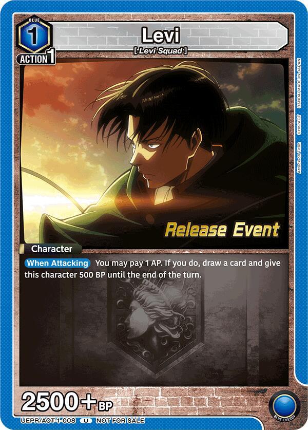 Levi (008) (UEPR/AOT-1-008) [UE10BT: Attack on Titan Release Event Cards]