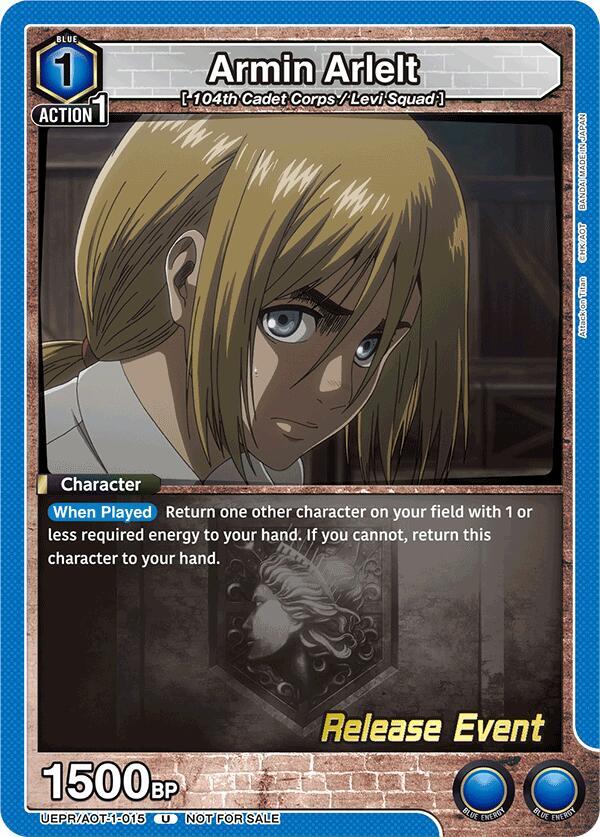 Armin Arlelt (015) (UEPR/AOT-1-015) [UE10BT: Attack on Titan Release Event Cards]