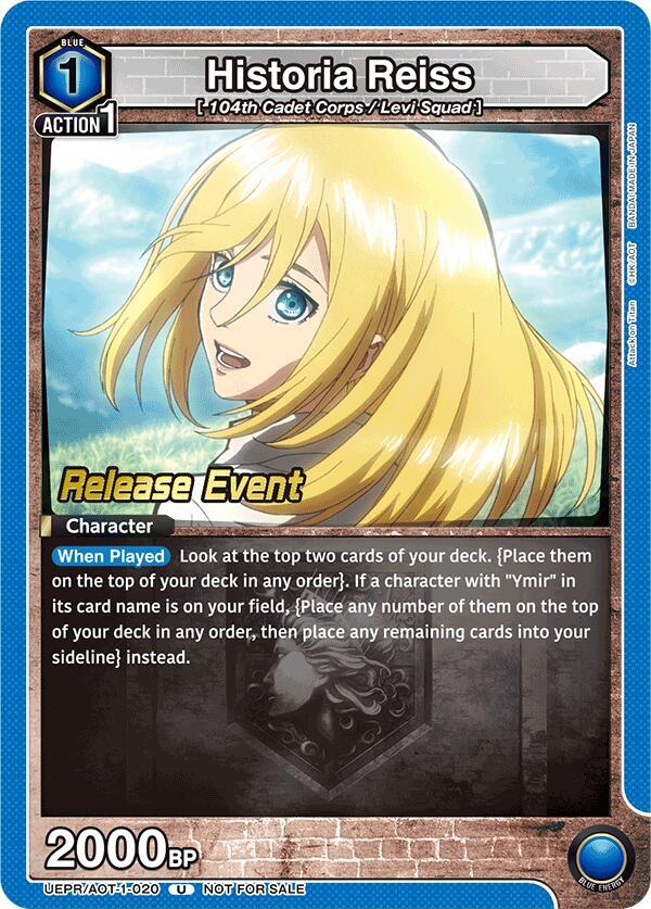 Historia Reiss (020) (UEPR/AOT-1-020) [UE10BT: Attack on Titan Release Event Cards]