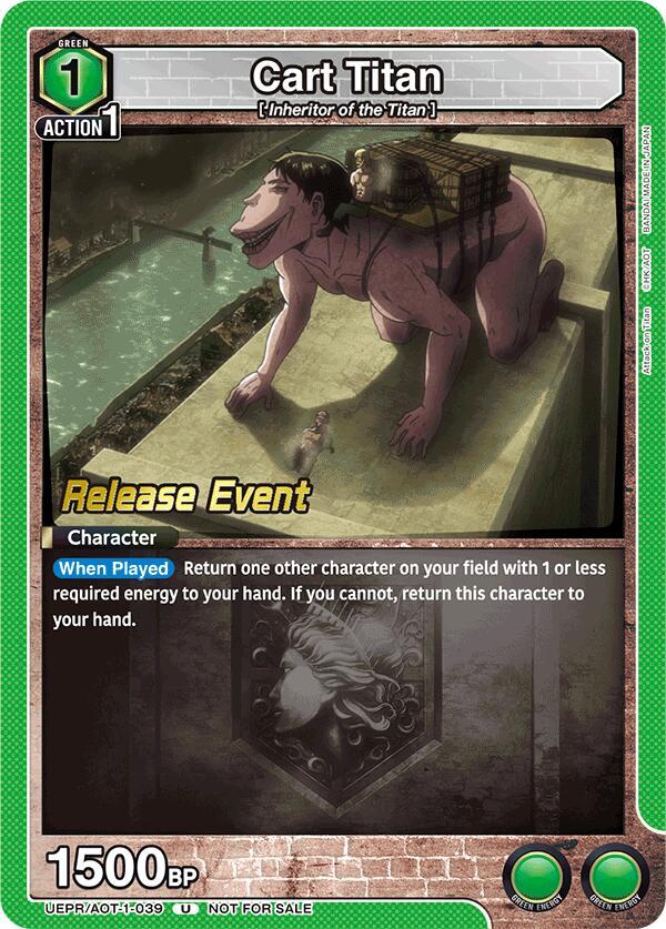 Cart Titan (UEPR/AOT-1-039) [UE10BT: Attack on Titan Release Event Cards]