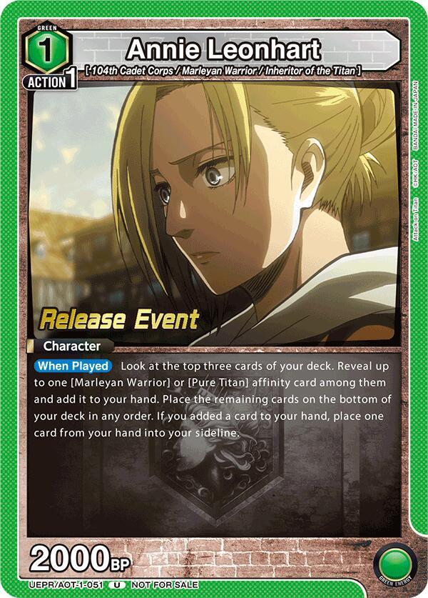 Annie Leonhart (051) (UEPR/AOT-1-051) [UE10BT: Attack on Titan Release Event Cards]