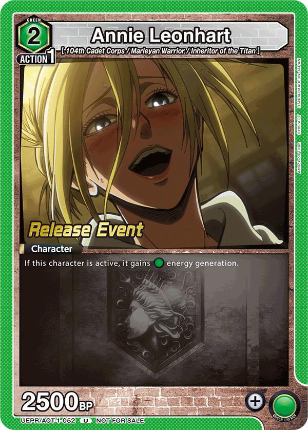 Annie Leonhart (052) (UEPR/AOT-1-052) [UE10BT: Attack on Titan Release Event Cards]