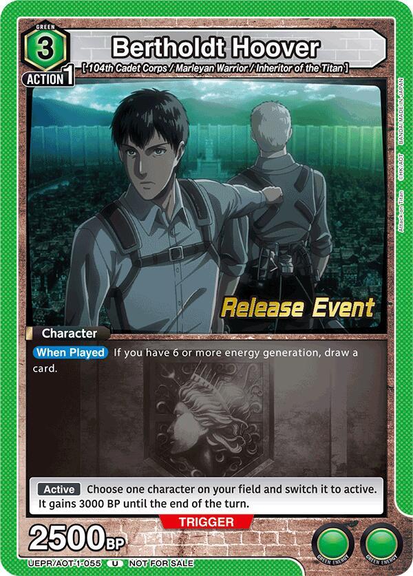 Bertholdt Hoover (055) (UEPR/AOT-1-055) [UE10BT: Attack on Titan Release Event Cards]