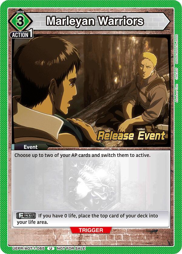 Marleyan Warriors (UEPR/AOT-1-065) [UE10BT: Attack on Titan Release Event Cards]